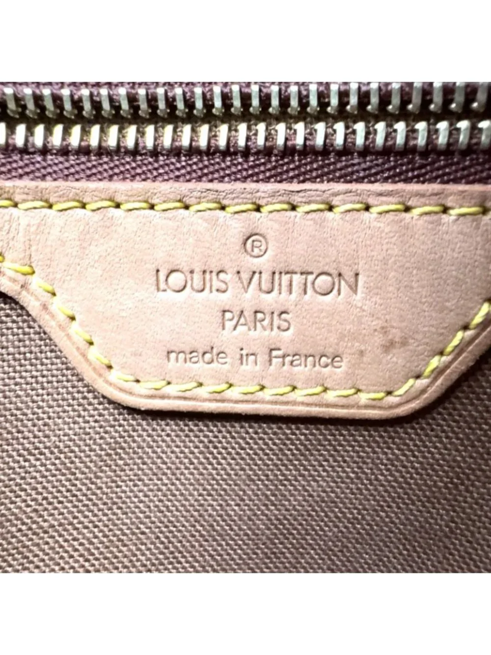 Louis Vuitton Cabas Piano Monogram Leather Brown Light Tote Gold